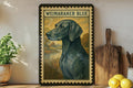Weimaraner Dog Vintage Stamp Style Metal Sign, Weimaraner Breed Decor, Dog Lover Gift, Pet Memorial Plaque, Kennel Sign — photo 1