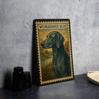 Weimaraner Dog Vintage Stamp Style Metal Sign, Weimaraner Breed Decor, Dog Lover Gift, Pet Memorial Plaque, Kennel Sign — photo 4