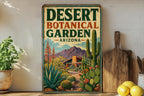 Desert Botanical Garden Arizona Vintage Style Metal Sign, Phoenix AZ Botanical Garden Decor, Southwest Cactus Garden Souvenir Sign — photo 1