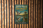 Jasper-Pulaski Fish and Wildlife Area Indiana Vintage Style Metal Sign, Indiana Wildlife Refuge Decor, Outdoor Nature Sign — photo 3