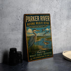 Parker River National Wildlife Refuge Massachusetts Vintage Style Metal Sign Coastal Wildlife Refuge Decor Gift — photo 4