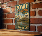 Rowe Sanctuary Audubon Nebraska Vintage Style Metal Sign, Bird Sanctuary Nature Reserve Decor, Nebraska Wildlife Gift — photo 1