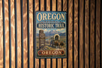 Oregon National Historic Trail Metal Sign, Vintage Oregon Trail Landmark Decor, Historic Route Wall Plaque, Oregon Travel Souvenir Sign — photo 2