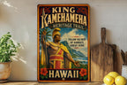 Vintage Style King Kamehameha Heritage Trail Hawaii Metal Sign, Hawaiian History Landmark Decor, Island Souvenir Gift — photo 2