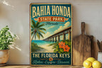 Bahia Honda State Park Florida Vintage Style Metal Sign, Florida Keys Souvenir Wall Decor, Beach Camping Travel Gift — photo 1