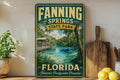 Fanning Springs State Park Florida Vintage Style Metal Sign, Nature Park Souvenir Wall Decor, Travel Landmark Sign — photo 1