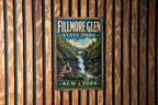 Fillmore Glen State Park New York Vintage Style Metal Sign, Finger Lakes Park Souvenir Plaque, Outdoor Adventure Decor — photo 1