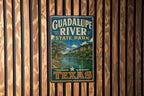 Guadalupe River State Park Texas Vintage Style Metal Sign, Hill Country Park Decor, Rustic Cabin Lake House Wall Sign — photo 2