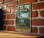 Little Pine State Park Pennsylvania Vintage Style Metal Sign, State Park Souvenir Wall Decor, Outdoor Adventure Gift — photo 2