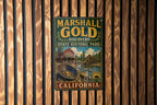 Vintage Style Marshall Gold Discovery State Historic Park California Metal Sign, Gold Rush Landmark Decor, Historic Park Wall Sign — photo 1