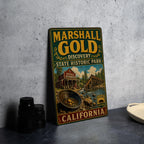 Vintage Style Marshall Gold Discovery State Historic Park California Metal Sign, Gold Rush Landmark Decor, Historic Park Wall Sign — photo 4