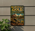 Vintage Style Marshall Gold Discovery State Historic Park California Metal Sign, Gold Rush Landmark Decor, Historic Park Wall Sign — photo 5