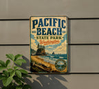 Pacific Beach State Park Washington Vintage Style Metal Sign, Coastal Beach Campground Souvenir Decor, Ocean Shore Travel Sign — photo 5