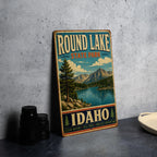 Round Lake State Park Idaho Vintage Style Metal Sign, Outdoor Recreation Decor, Idaho State Park Souvenir Sign — photo 4