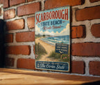 Vintage Scarborough State Beach Rhode Island Metal Sign, Coastal Beach Decor, Ocean Seaside Wall Sign, New England Souvenir Gift — photo 1
