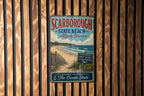 Vintage Scarborough State Beach Rhode Island Metal Sign, Coastal Beach Decor, Ocean Seaside Wall Sign, New England Souvenir Gift — photo 3