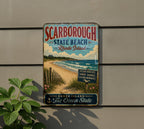 Vintage Scarborough State Beach Rhode Island Metal Sign, Coastal Beach Decor, Ocean Seaside Wall Sign, New England Souvenir Gift — photo 5