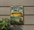 Sebastian Inlet State Park Florida Vintage Style Metal Sign, Coastal Park Souvenir Wall Decor, Beach Camping Travel Gift — photo 5