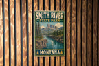 Smith River State Park Montana Vintage Style Metal Sign, Montana State Park Decor, Outdoor Adventure Cabin Wall Sign — photo 3