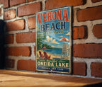 Verona Beach State Park New York Vintage Style Metal Sign, Oneida Lake Park Souvenir Wall Decor, Upstate NY Travel Gift — photo 2