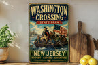 Washington Crossing State Park New Jersey Vintage Style Metal Sign, Park Landmark Souvenir Wall Decor, Historic Delaware River Site — photo 1