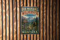 Bob Marshall Wilderness Trail Montana Vintage Style Metal Sign, Hiking Trail Decor, Outdoor Adventure Cabin Wall Sign — photo 1