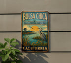 Bolsa Chica Ecological Reserve California Vintage Style Metal Sign, Coastal Wetlands Nature Preserve Decor, Huntington Beach CA Gift — photo 5