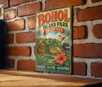 Bohol Island Park Philippines Vintage Style Metal Sign, Bohol Travel Souvenir Wall Decor, Philippine Island Landmark Signage — photo 1