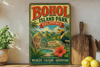 Bohol Island Park Philippines Vintage Style Metal Sign, Bohol Travel Souvenir Wall Decor, Philippine Island Landmark Signage — photo 3