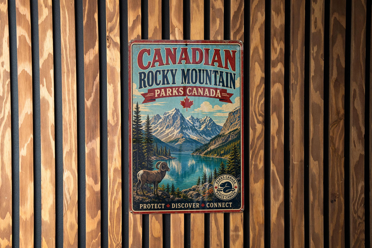 Canadian Rocky Mountain Parks Canada Vintage Style Metal Sign, Mountain Park Travel Souvenir Decor Plaque — photo 3