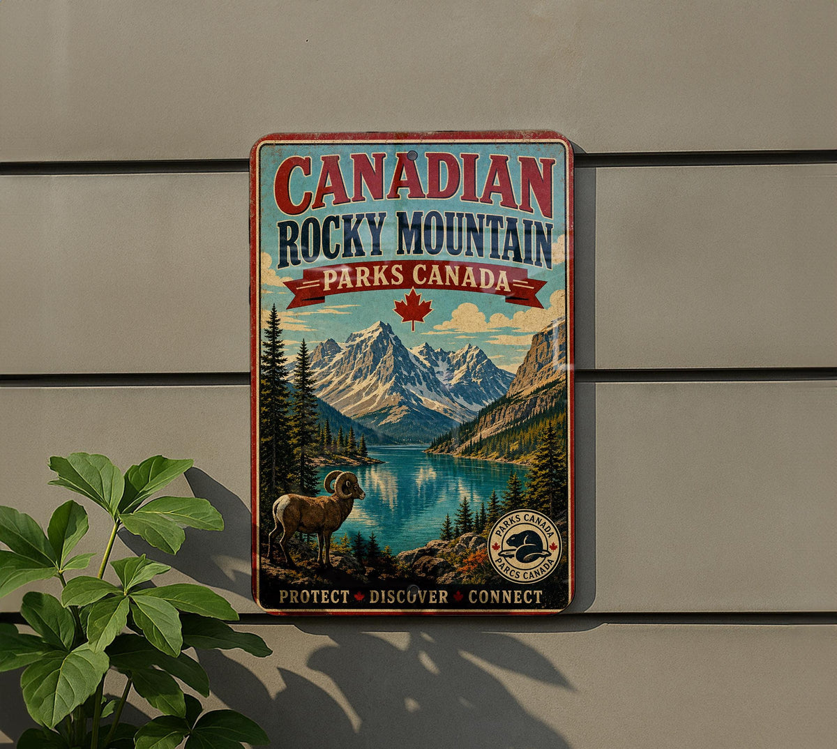 Canadian Rocky Mountain Parks Canada Vintage Style Metal Sign, Mountain Park Travel Souvenir Decor Plaque — photo 5
