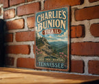 Charlie’s Bunion Trail Tennessee Vintage Style Metal Sign, Hiking Trail Decor, Appalachian Outdoor Cabin Wall Plaque — photo 1