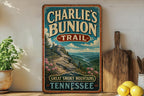 Charlie’s Bunion Trail Tennessee Vintage Style Metal Sign, Hiking Trail Decor, Appalachian Outdoor Cabin Wall Plaque — photo 2