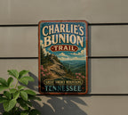Charlie’s Bunion Trail Tennessee Vintage Style Metal Sign, Hiking Trail Decor, Appalachian Outdoor Cabin Wall Plaque — photo 5