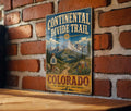Continental Divide Trail Colorado Vintage Style Metal Sign, CDT Hiking Trail Decor, Mountain Adventure Wall Sign — photo 1