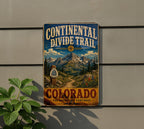 Continental Divide Trail Colorado Vintage Style Metal Sign, CDT Hiking Trail Decor, Mountain Adventure Wall Sign — photo 5