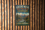 Vintage Grand Mesa Uncompahgre & Gunnison National Forest Metal Sign Colorado Outdoor Recreation Cabin Decor — photo 2