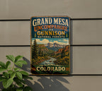 Vintage Grand Mesa Uncompahgre & Gunnison National Forest Metal Sign Colorado Outdoor Recreation Cabin Decor — photo 5