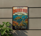Great Barrier Reef Australia Vintage Style Metal Sign, Queensland Coral Reef Travel Souvenir Wall Decor, Coastal Ocean Landmark Sign — photo 5