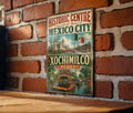 Historic Centre of Mexico City & Xochimilco Mexico Vintage Metal Sign, UNESCO World Heritage Landmark Decor, Mexico Travel Souvenir Sign — photo 1