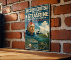 Jacques Cousteau National Estuarine Research Reserve Vintage Style Metal Sign Coastal Nature Conservation Decor Plaque — photo 1