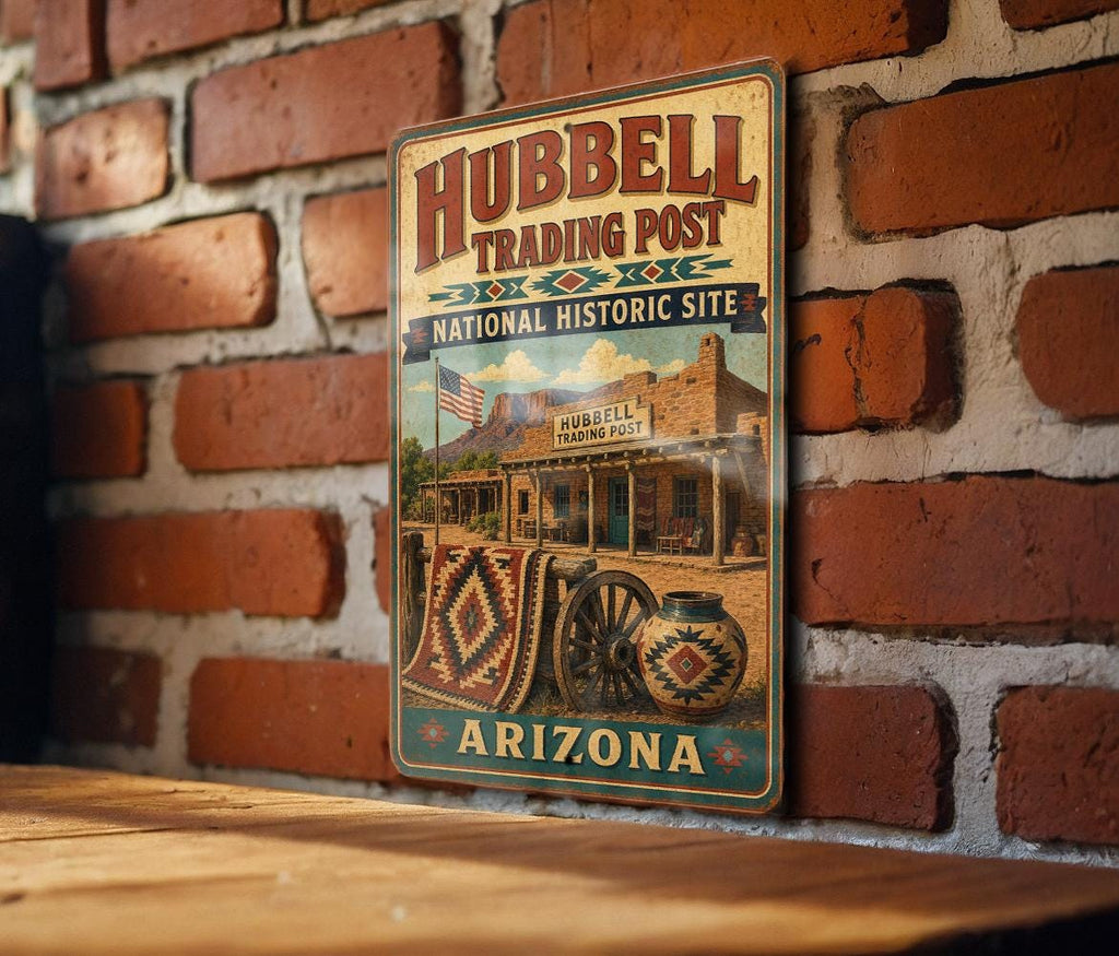 Hubbell Trading Post National Historic Site Arizona Vintage Style Metal Sign Southwestern Landmark Decor — photo 2