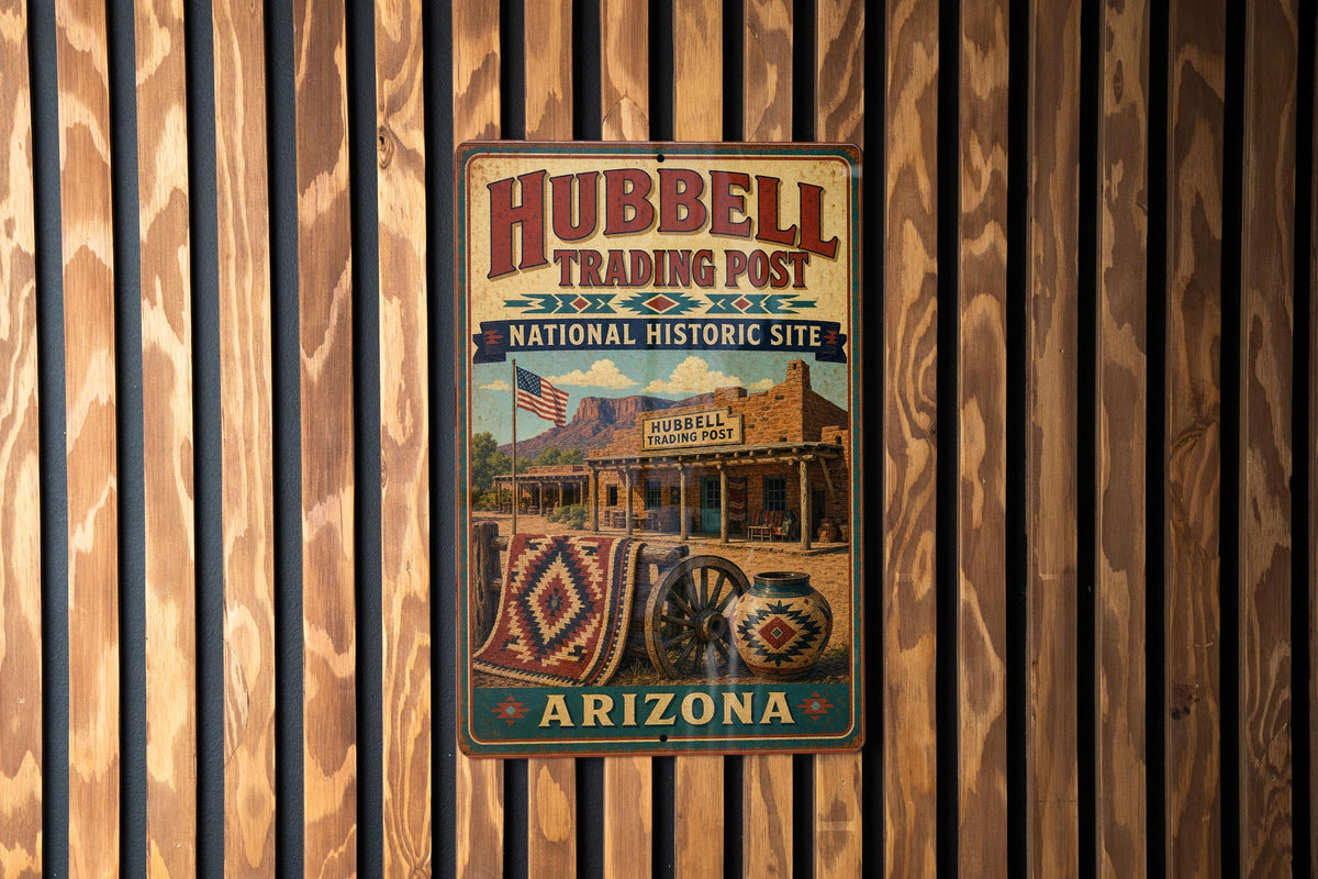 Hubbell Trading Post National Historic Site Arizona Vintage Style Metal Sign Southwestern Landmark Decor — photo 3