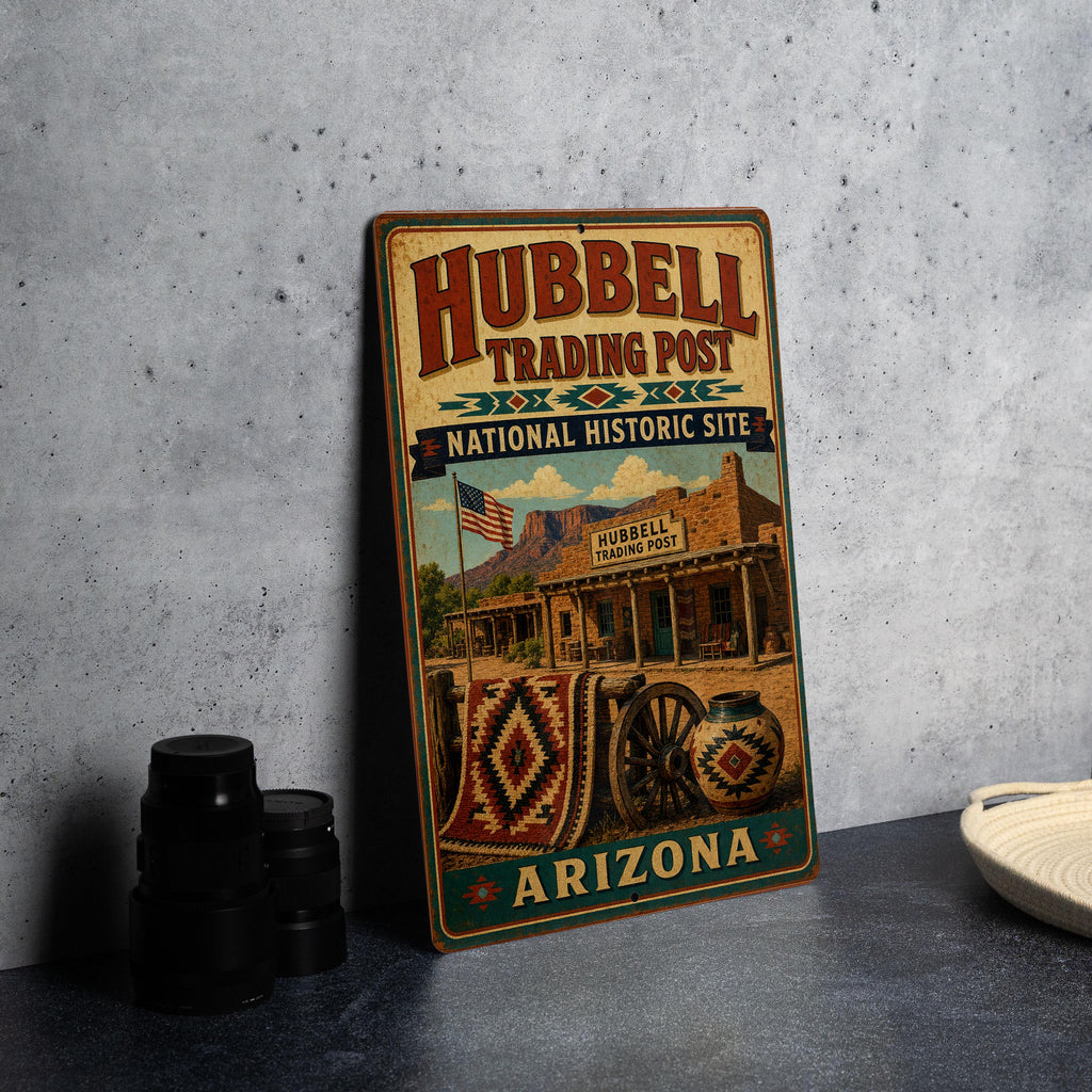 Hubbell Trading Post National Historic Site Arizona Vintage Style Metal Sign Southwestern Landmark Decor — photo 4