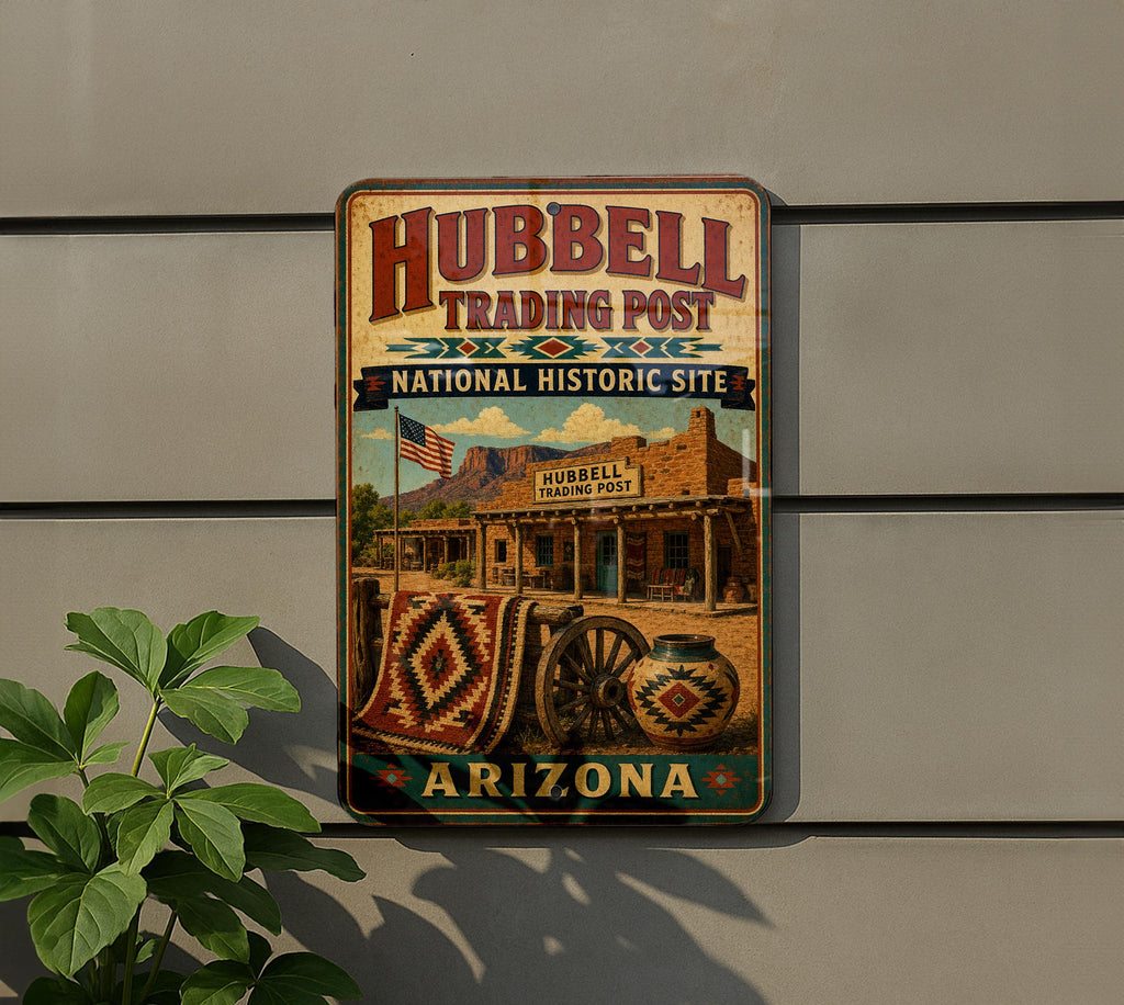 Hubbell Trading Post National Historic Site Arizona Vintage Style Metal Sign Southwestern Landmark Decor — photo 5