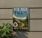Ice Age Trail Wisconsin Vintage Style Metal Sign, Hiking Trail Decor, Outdoor Adventure Wall Sign, Wisconsin Souvenir Gift — photo 5