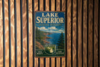 Lake Superior State Forest Michigan Vintage Style Metal Sign, Upper Peninsula Cabin Lake Decor, Rustic Outdoor Adventure Wall Sign — photo 2