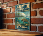 Lignumvitae Key Aquatic Preserve Florida Vintage Style Metal Sign, Florida Keys Nature Reserve Decor, Coastal Wildlife Sign — photo 3