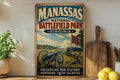 Manassas National Battlefield Park Virginia Vintage Style Metal Sign Civil War Battlefield Historic Park Decor Plaque — photo 1
