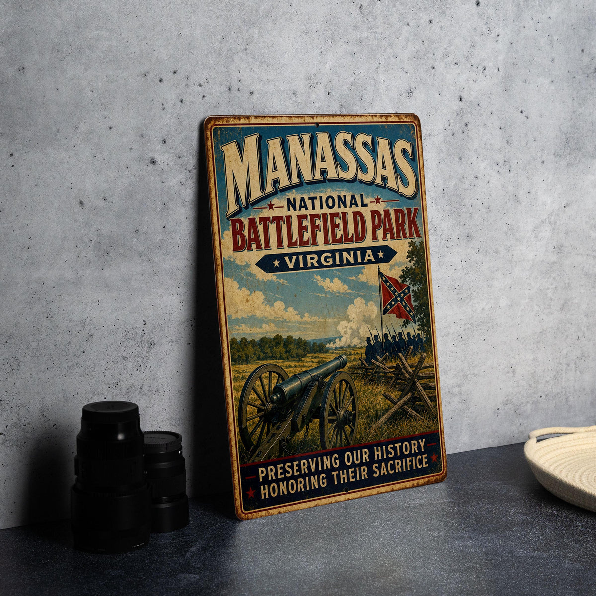 Manassas National Battlefield Park Virginia Vintage Style Metal Sign Civil War Battlefield Historic Park Decor Plaque — photo 4